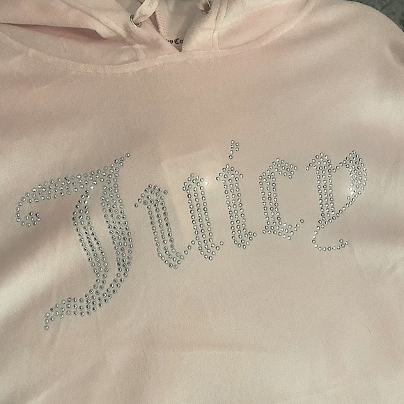Juicy couture baby pink velour hoodie - Picture 7 of 9